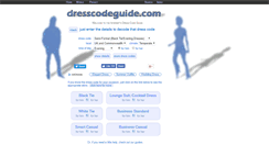 Desktop Screenshot of dresscodeguide.com